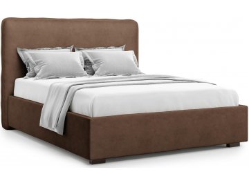 Полутораспальная кровать Brachano 140 коричневый велюр (velutto 23)
