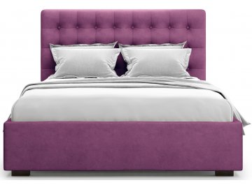 Полутораспальная кровать Brayers 140 фиолетовый велюр (velutto 15)