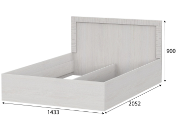 Полутораспальная кровать Дельта