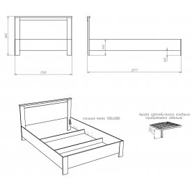 Полутораспальная кровать Денвер