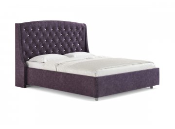 Полутораспальная кровать Diamant лаванда микровелюр