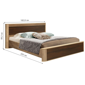 Полутораспальная кровать Фантазия 34.26-01