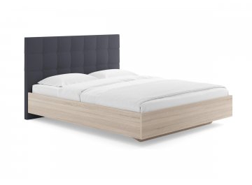 Двуспальная кровать Luiza графитовый диагональ