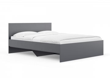 Односпальная кровать Mariana графит лдсп