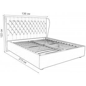 Полутораспальная кровать Мишель