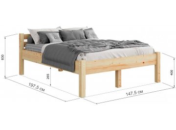 Полутораспальная кровать Василиса