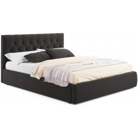 Полутораспальная кровать Verona 140х200 с ПМ велюр шоколад