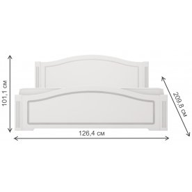 Полутораспальная кровать Виктория