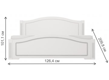 Полутораспальная кровать Виктория