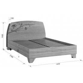 Полутораспальная кровать Виктория-1