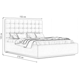 Полутораспальная кровать Vita