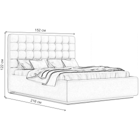 Полутораспальная кровать Vita