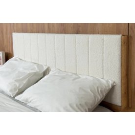 Полутораспальная кровать Юлия 140x200 см дуб крафт золотой / белый