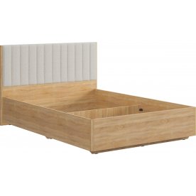 Полутораспальная кровать Юлия 140x200 см дуб сонома / белый