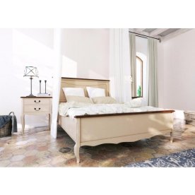 Кровать Leontina ST9341M 160x200 орех с матрасом