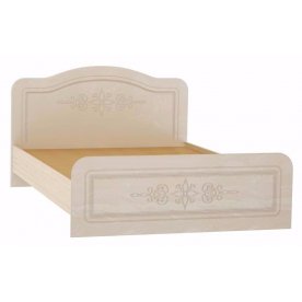 Кровать односпальная Фиеста-М КР-501 140 см х 200 см перламутровый глянец с матрасом