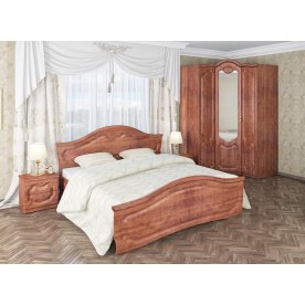 Кровать Орхидея СП-002-12 черешня с матрасом