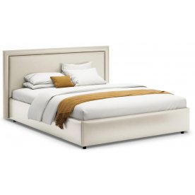 Полутороспальная кровать Паола 1201 140х200 см с основанием бежевый с матрасом