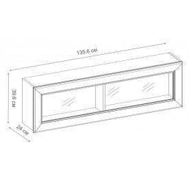 Шкаф навесной Olivia 1D