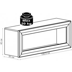 Шкаф навесной Мальта SFW 11