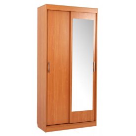 Шкаф-купе Лада 1 40 см с зеркалом вишня