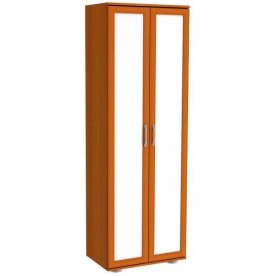 Шкаф прямой 450 Сити 8.2 с зеркалом вишня оксфорд