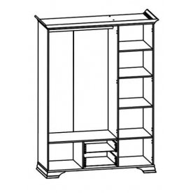 Шкаф трехдверный Kentaki S320-SZF5D2S