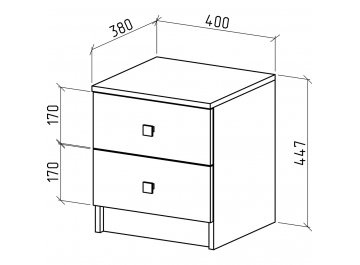 Прикроватная тумба Бостон-1
