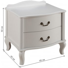 Прикроватная тумба Джульетта c двумя ящиками