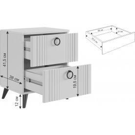 Прикроватная тумба Ева 2
