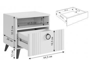 Прикроватная тумба Ева