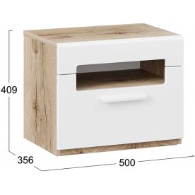 Прикроватная тумба Фьюжн ТД-260.03.01