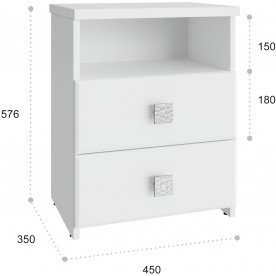 Прикроватная тумба Изабель ИЗ-58К