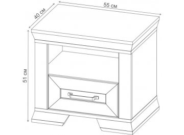 Прикроватная тумба Марсель KOM1S
