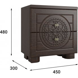 Прикроватная тумба Монблан МБ-38К