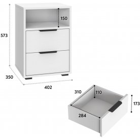 Прикроватная тумба Оптима ОП-07