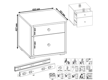 Прикроватная тумба Вель 13.287