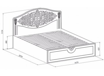 Спальный гарнитур Ассоль комплектация 2