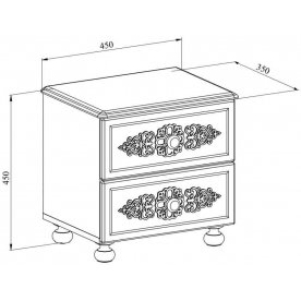 Спальный гарнитур Ассоль комплектация 4
