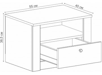 Спальный гарнитур Даллас комплектация 3