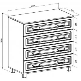 Спальный гарнитур Элизабет ЭМ-008