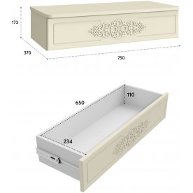 Подвесной столик Ассоль плюс АС-69-ТН-30