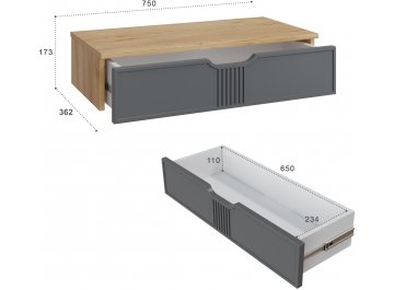 Туалетный столик Эмилия комплектация 1