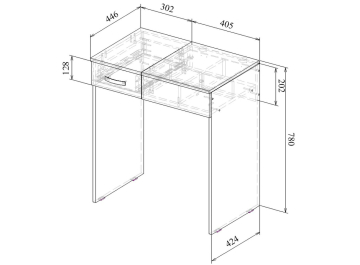Туалетный столик Риано-01