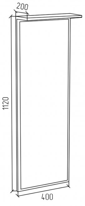 Зеркало ПРЗ венге