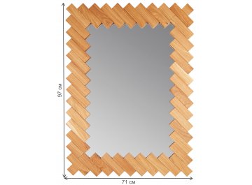 Зеркало Дубовые планки V20083