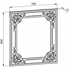 Зеркало Соня Премиум СО-20