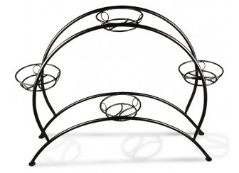 Цветочница Колесо 4060 черная матовая