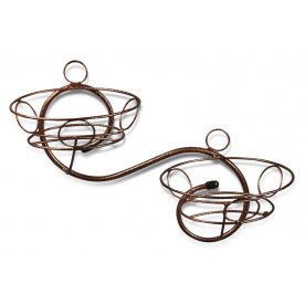 Цветочница Волна 2068 медный антик