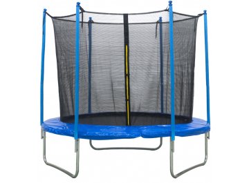 Батут с защитной сеткой AL-in180-blue